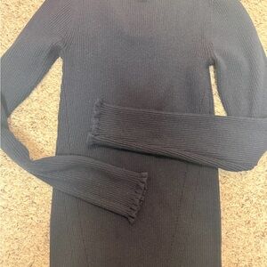 Ann Taylor Black Cowl Neck Sweater